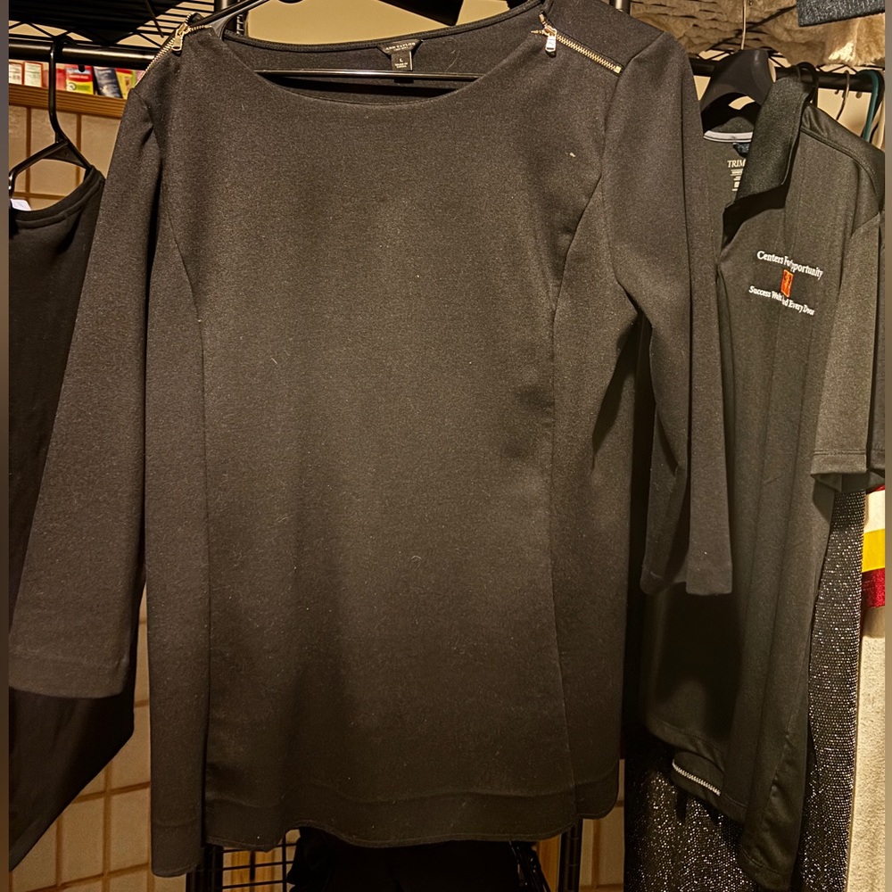 Great black top from Ann Taylor.